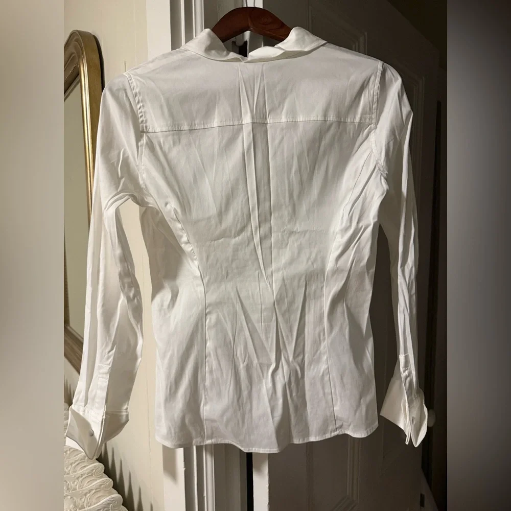 White House Black Market Ivory Blouse - Picture 2 of 4